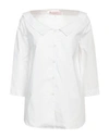 Rossopuro Woman Shirt White Size S Cotton