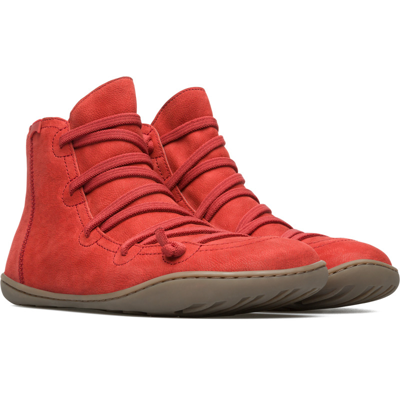 Camper Ankle Boots For Women In Red