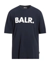 Balr. Man T-shirt Midnight Blue Size Xl Cotton, Elastane