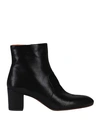 CHIE MIHARA CHIE MIHARA WOMAN ANKLE BOOTS BLACK SIZE 8 SOFT LEATHER