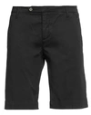 ENTRE AMIS ENTRE AMIS MAN SHORTS & BERMUDA SHORTS BLACK SIZE 36 COTTON, ELASTANE