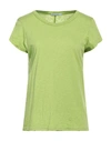 Michael Stars Woman T-shirt Green Size Onesize Supima