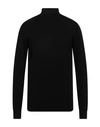 Squad² Man Turtleneck Black Size Xxl Viscose, Nylon