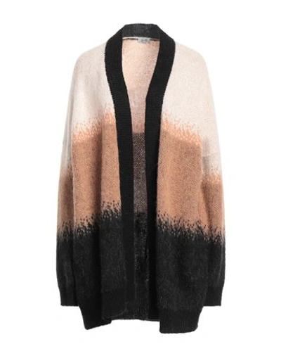Liu •jo Woman Cardigan Beige Size Xl Acrylic, Polyamide, Mohair Wool