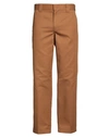 Dickies Man Pants Camel Size 33w-32l Polyester, Cotton In Beige