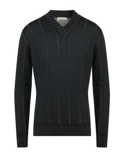 Filippo De Laurentiis Man Sweater Dark Brown Size 40 Merino Wool In Blue