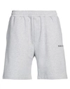 Helmut Lang Man Shorts & Bermuda Shorts Grey Size Xl Cotton