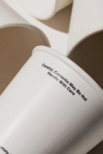 Puebco Not Paper Ceramic Cup In White At Urban Outfitters