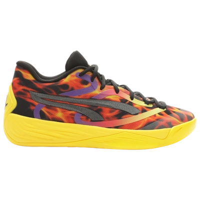 Puma Stewie X Fire Stewie 2 Women's Basketball Shoes In Black-pelé Yellow-nrgy Red-purple Glimmer