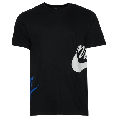 Nike Mens  Split Logo T-shirt In Black/blue