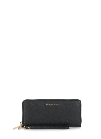Michael Michael Kors Continental Wallet In Black