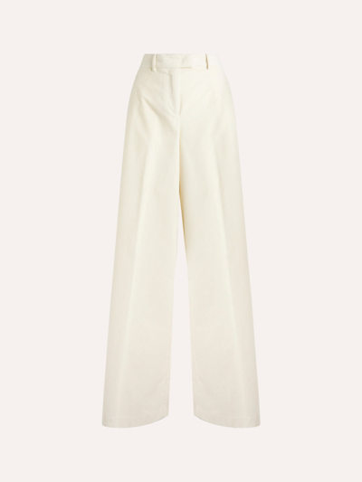 Ballantyne Wide-leg Trousers With Belt Loops And Pockets In Beige