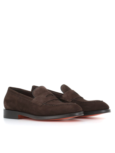 Santoni Laofer Jenkins In Brown