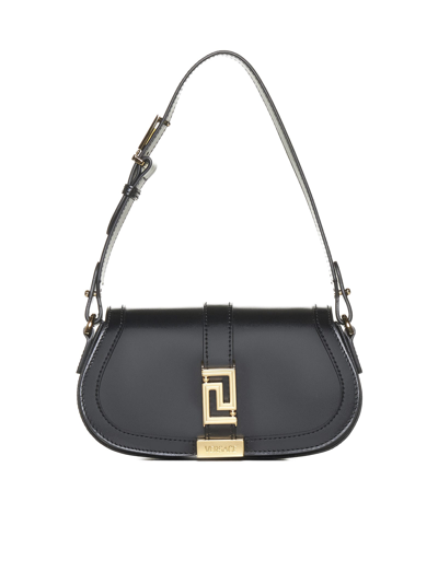 Versace Shoulder Bag In Nero+oro