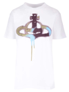 Vivienne Westwood Signature Orb Spray-print T-shirt In White
