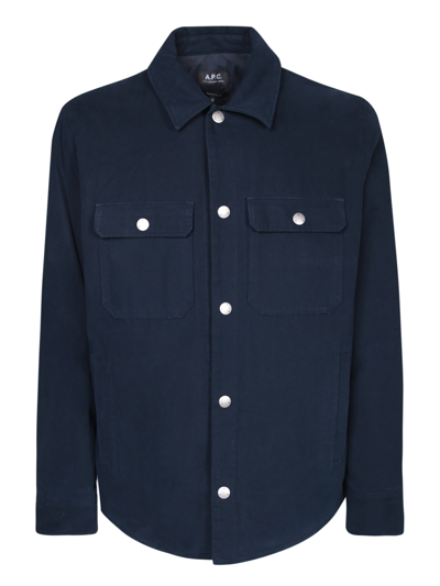 Apc Alex Jacket In Iak Dark Navy