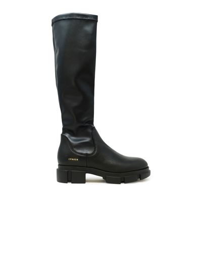 Copenhagen Black Leather Boots