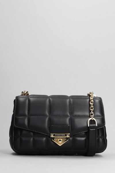 Michael Kors Soho Shoulder Bag In Black Leather