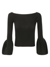 CFCL POTTERY OFF SHOULDER LONG BELL SLEEVE TOP