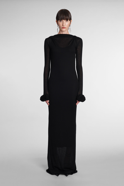 Blumarine Dress In Black Viscose In Nero