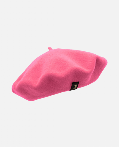 Borsalino 29cm Wool Beret In Rose