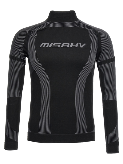 Misbhv Black Quarter-zip Sweater In Black/white