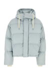 Ami Alexandre Mattiussi Hooded Pull Rope Down Jacket In Blue