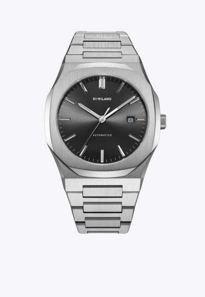D1 Milano Mechanical Automatico Steel 41.5mm Watch In Metallic
