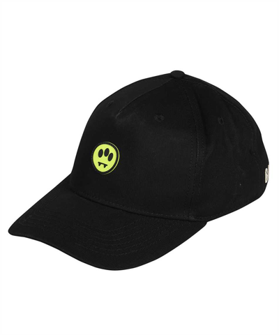 Barrow Logo-patch Curved-peak Cap In Black