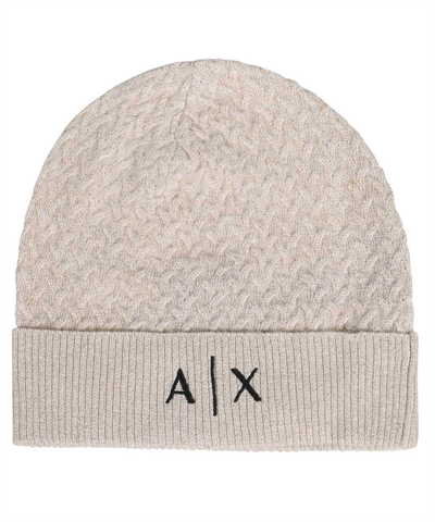 Armani Exchange Beanie In Beige