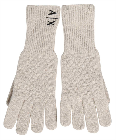 Armani Exchange Gloves In Beige