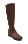 Bzees Brandy Womens Tall Pull On Knee-high Boots In Chicory Microfiber