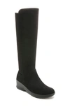 Bzees Brandy  Womens Tall Pull On Knee-high Boots In Black Microfiber
