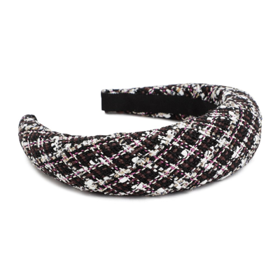 Maison Michel Miwa 3d Tweed Headband In Multi