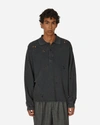 Mfpen Destroyed Polo Sweater Black In Black