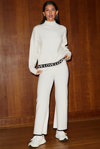 Never Fully Dressed Cream China Knitted Trousers In Cream