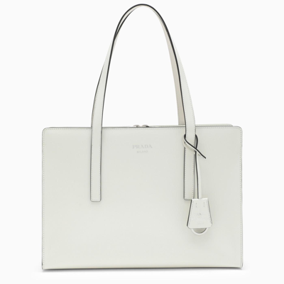 Prada Re-edition 1995 Medium Bag In White Brushed Leather In Default Title