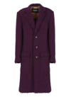 Dsquared2 Single-breasted Coat In Purple