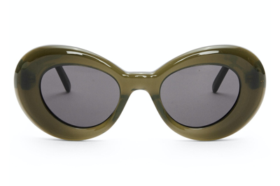 Pre-owned Loewe Wing Sunglasses Water Green (g776487x01 8796)