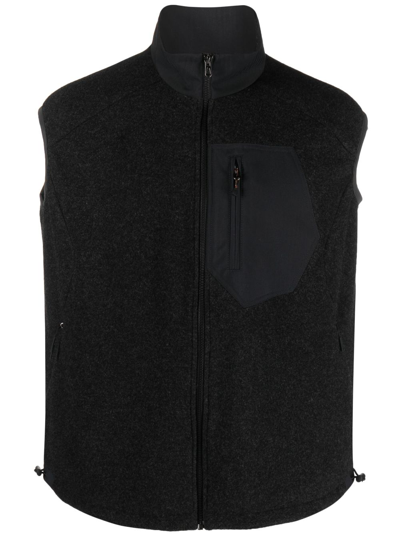 Sease Men's Explorer Patagonia Fleece Waistcoat In Grey