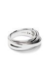 Tom Wood Sterling Silver Orb Slim Ring In Silver