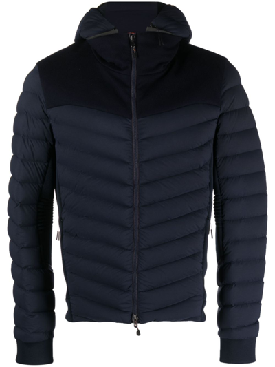 Sease Zip-up Hooded Padded Jacket In Blue