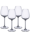 Villeroy & Boch Ovid White Wine Glasses, Set Of 4