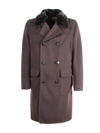 Gms-75 Double-breasted Coat Gms75 In Testa Di Moro
