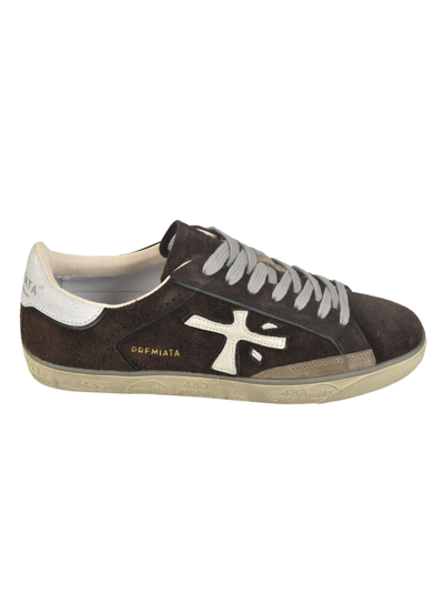 Premiata Steven Lace-up Sneakers In Brown