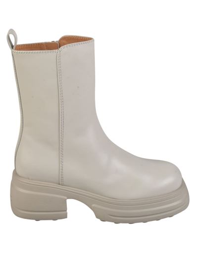 Tod's Platform Boots In White
