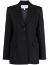 Materiel Corset Single-breasted Blazer In Black
