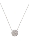 Bony Levy Mika Diamond Circle Pendant Necklace In 18k White Gold