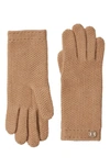 BRUNO MAGLI BRUNO MAGLI CASHMERE HONEYCOMB KNIT GLOVES