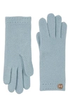 BRUNO MAGLI CASHMERE HONEYCOMB KNIT GLOVES